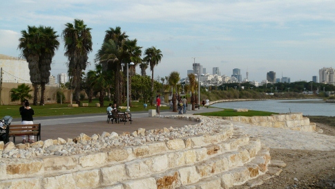 גדת השפך לאחר העבודות כיום (צילום:עיריית תל־אביב-יפו)
